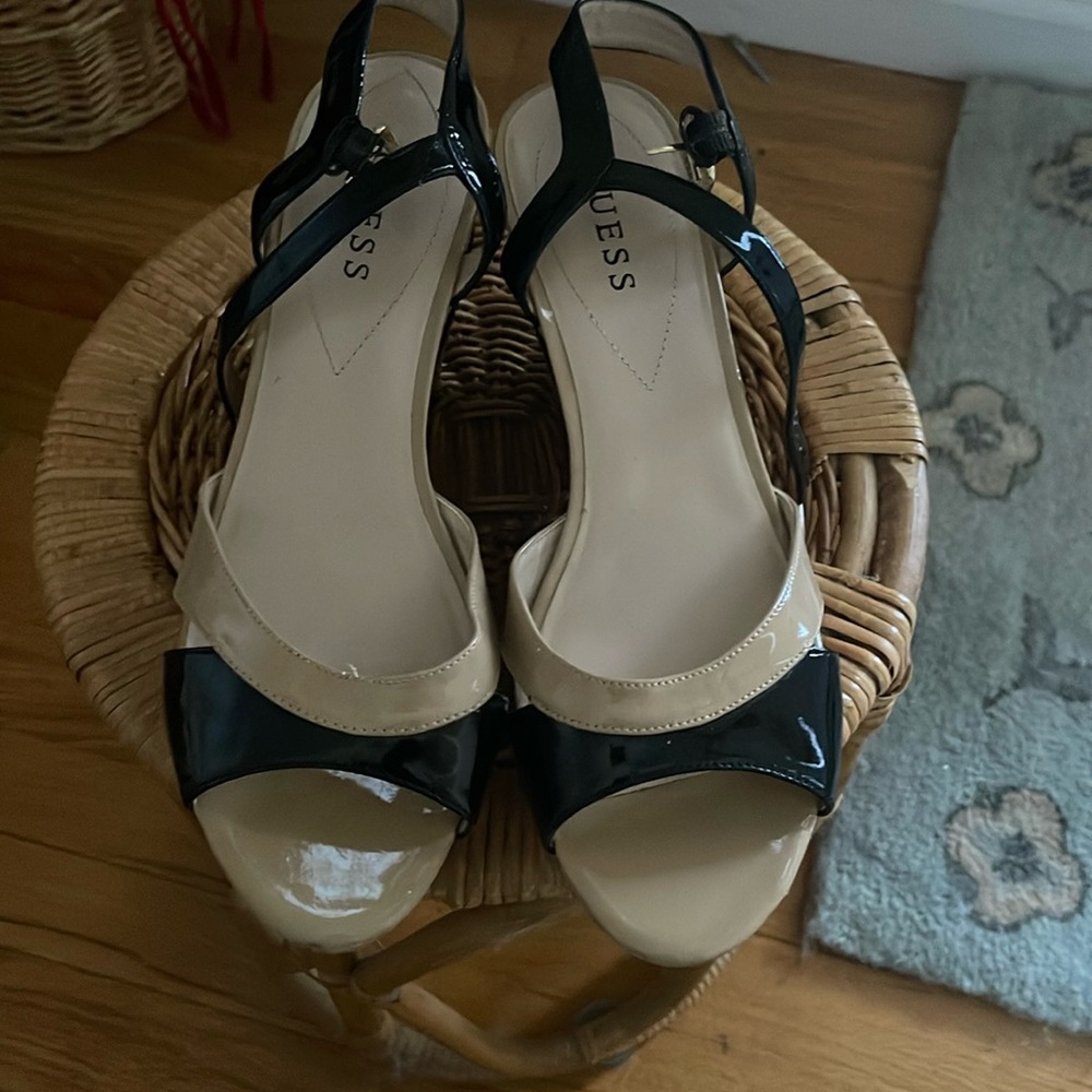 Wedge heels.